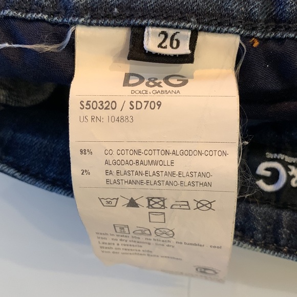 Dolce and Gabbana Hotty flares - size 26 - Picture 7 of 9